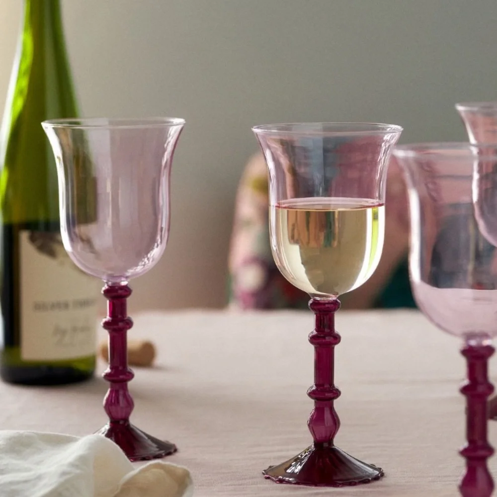 Cinzia Mulberry Wine Glasses set